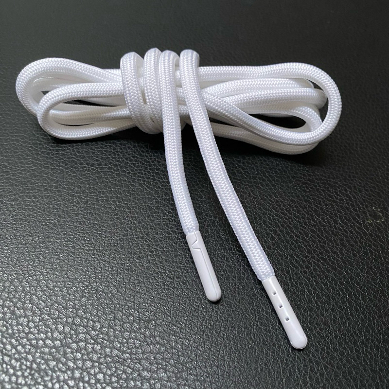 tali sepatu  bulat putih,tali sepatu casual