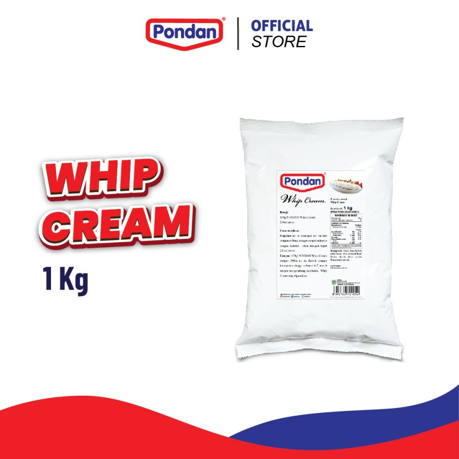 

Pondan Whip Cream (bulky) 1kg
