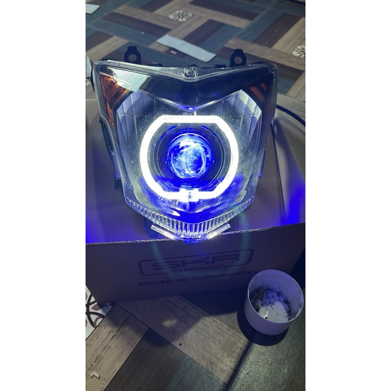 Reflektor Lampu depan biled Projie Honda Cb 150 R Old Capung Biled 4inc bisa 2 warnaq