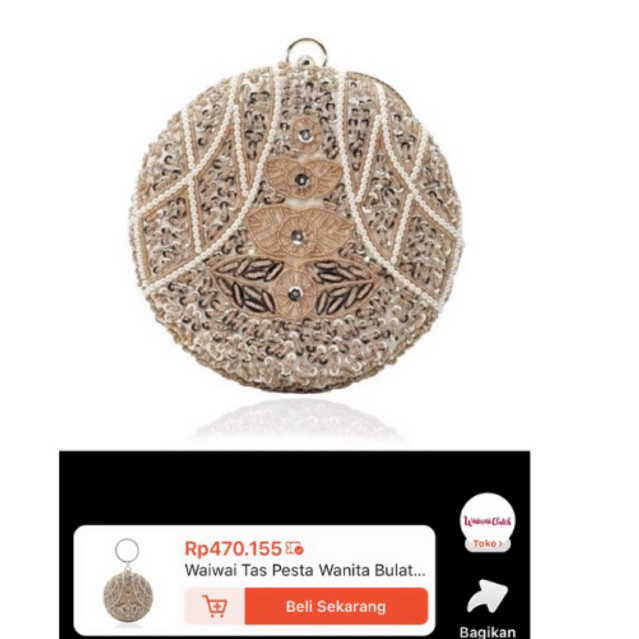 PRELOVED TAS PESTA BY WAIWAI CLUTCH