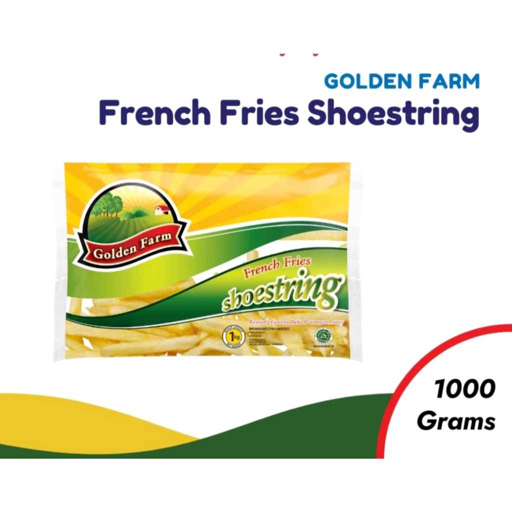 

Kentang Goreng Frozen - French Fries Shoestring - Golden Farm