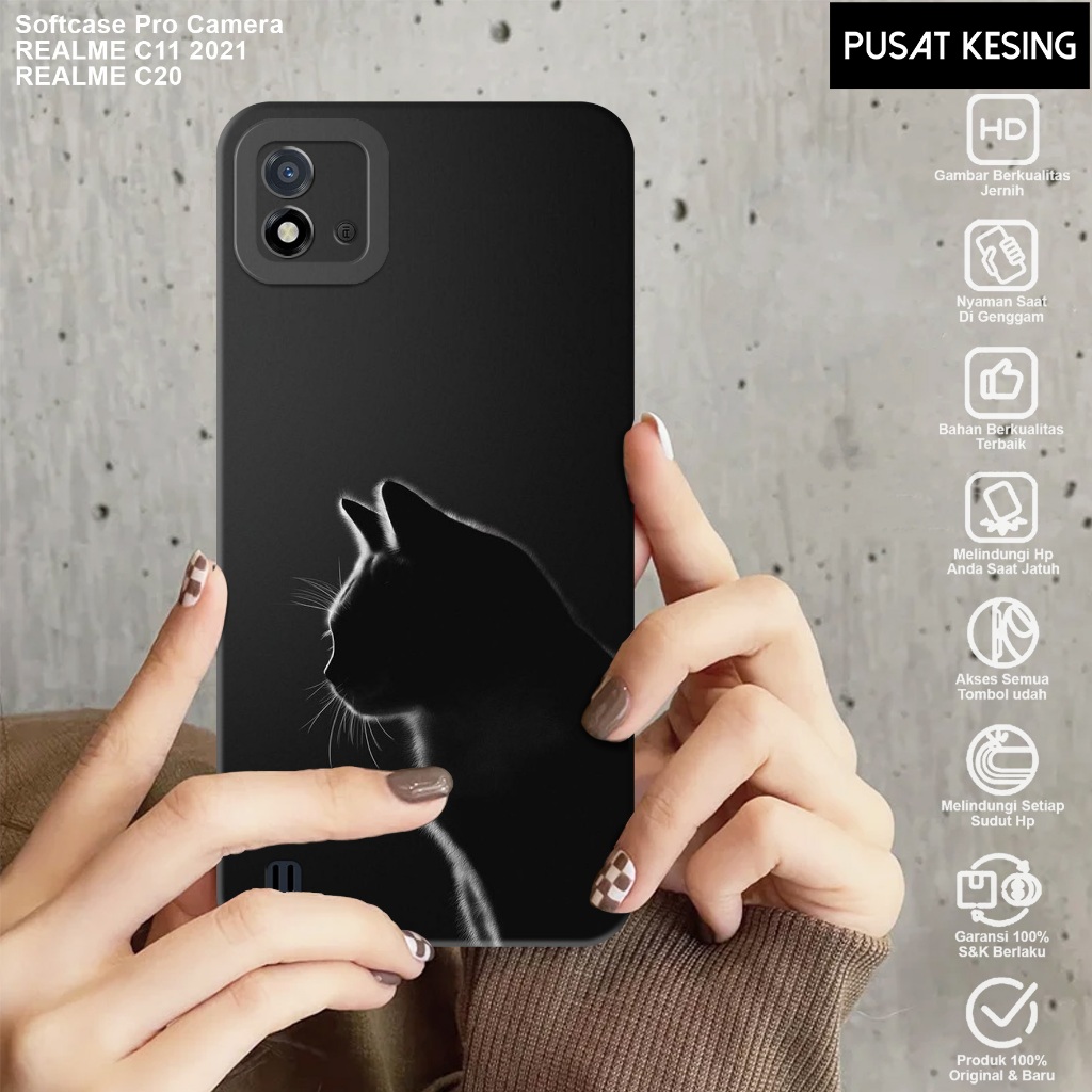 CASE REALME C11 2021/REALME C20 Motif KUCING - Casing Realme C11 2021/C20 - Case Hp - Casing Hp - So