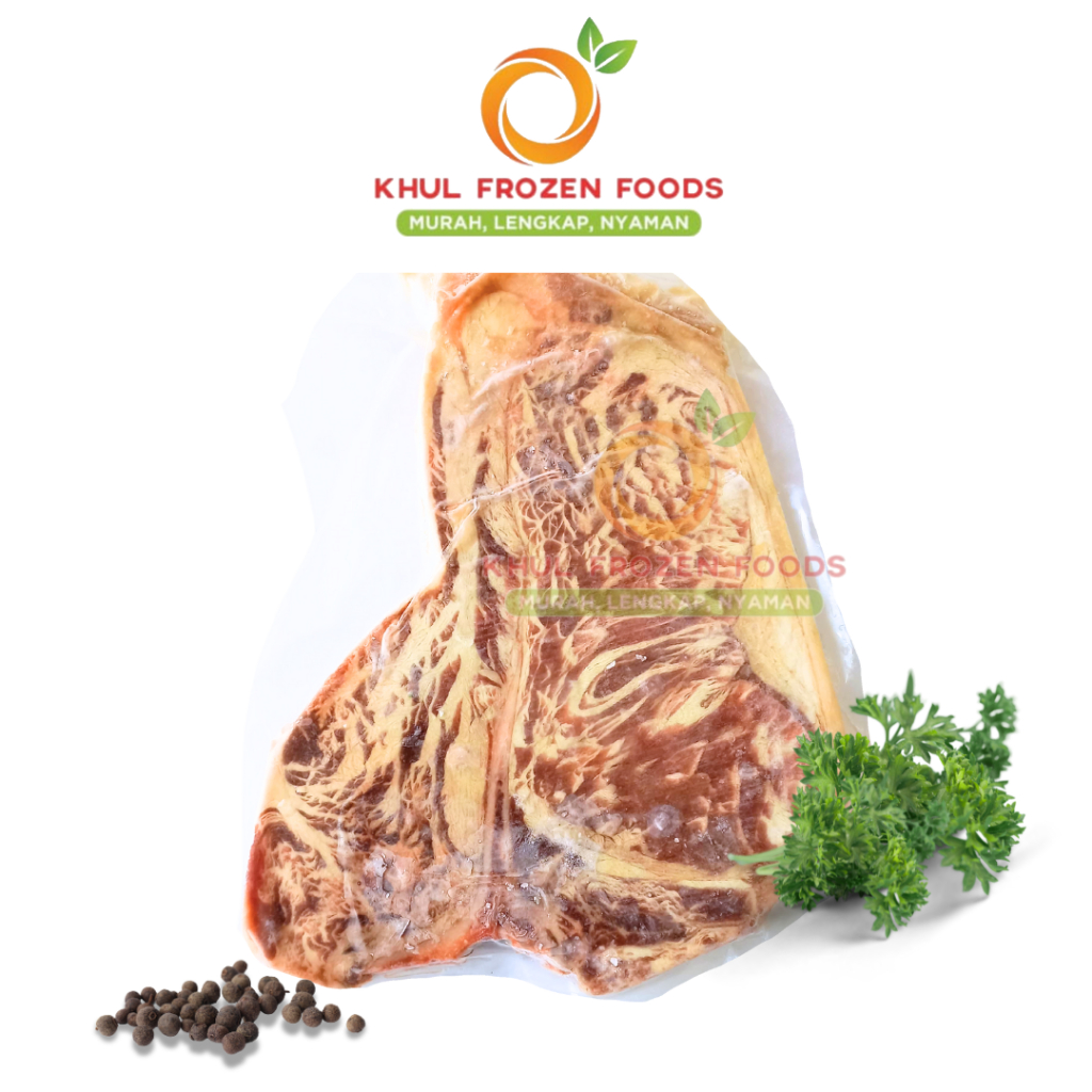 

Toku Premium T-Bone steak/ Daging Sapi/ Steak Meltique/ Steak gram
