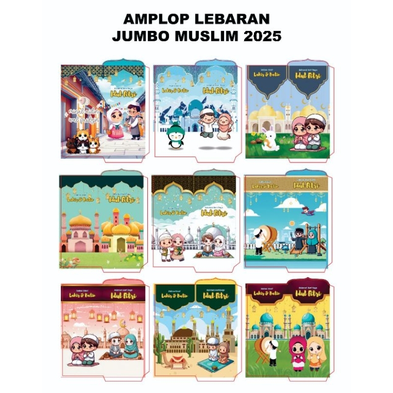

Amplop Jumbo GLOSSY 1000 LEMBAR Muslim