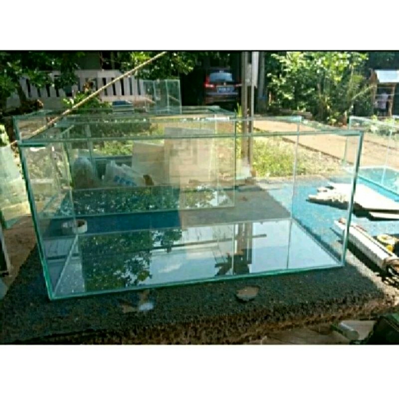 aquarium 92x35x40 kaca 8mm full aquarium polos