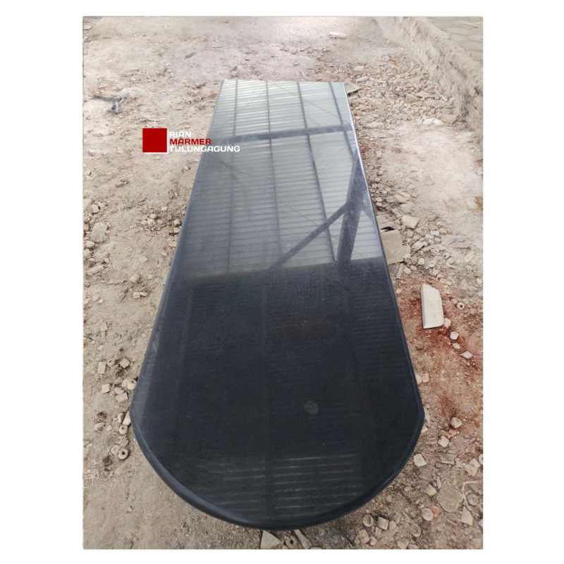 Daun Meja Bar cafe Dapur Batu Granit Hitam finishing Glossy