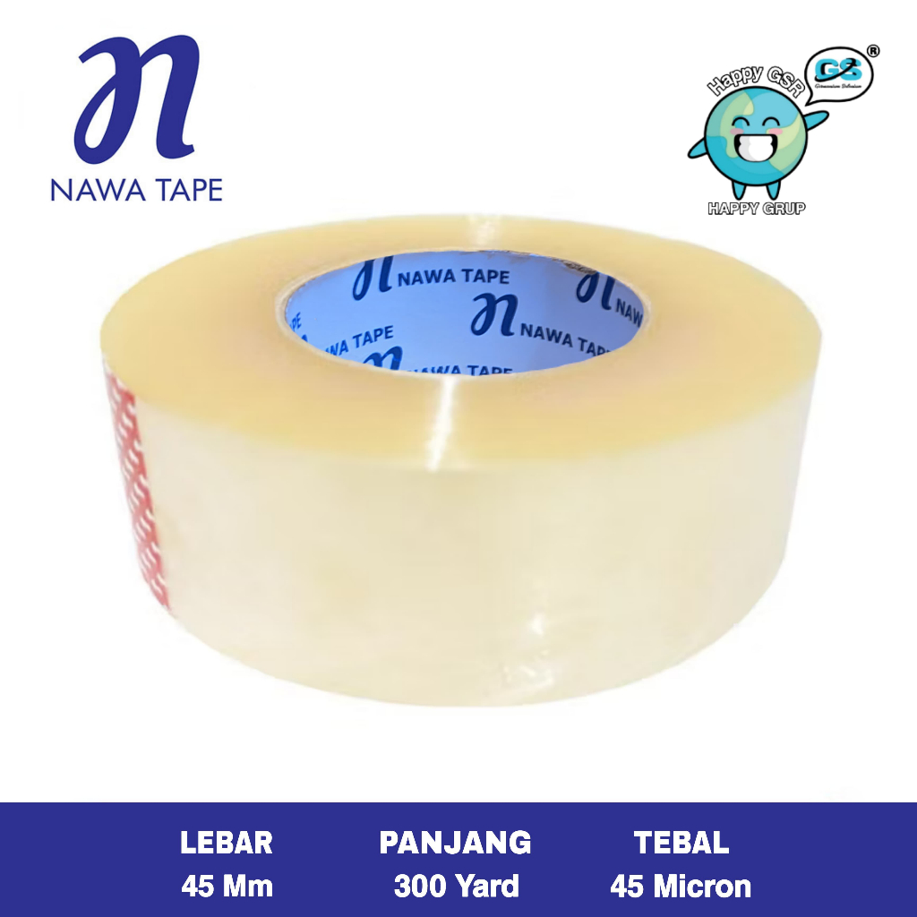 

LAKBAN PACKING TERMURAH HARGA GROSIR 45X300 YARD - NAWA TAPE - LAKBAN BENING - LAKBAN COKLAT