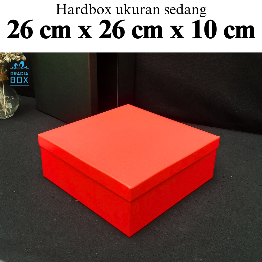 

HARDBOX - BOX CORPORATE GIFT- BOX HAMPERS Ukuran 26 cm x 26 cm x 10 cm