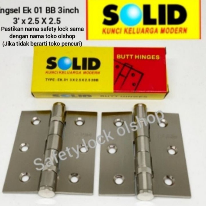 Bonus engsel jendela Ek 1 3inch solid