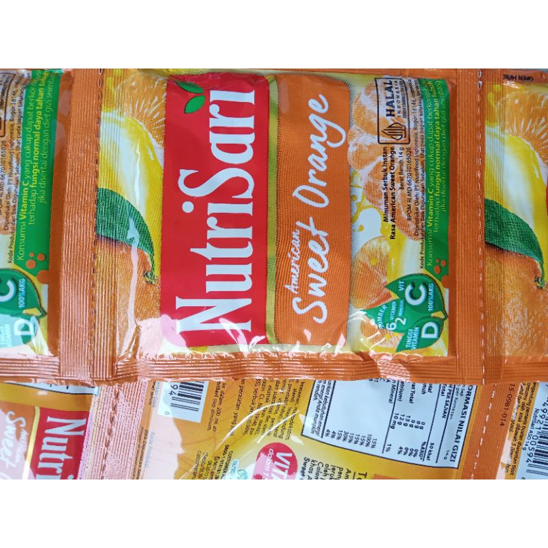 

Nutrisari Amerika Sweet Orange 1 Sachets