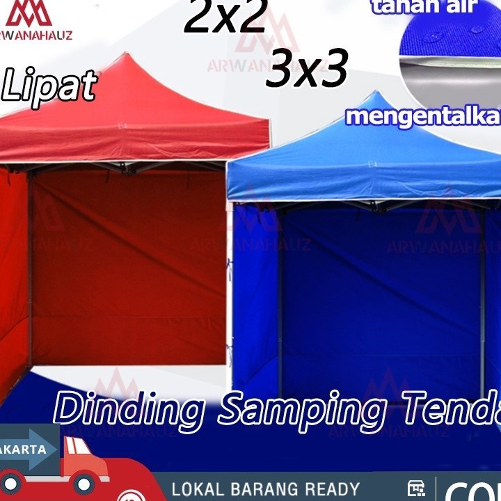 Top Tenda Lipat Kombinasi Mika  Polos AtapTenda Lipat 3x3 2x2 TIRAI TENDA LIPAT DINDING TUTUP SAMPIN