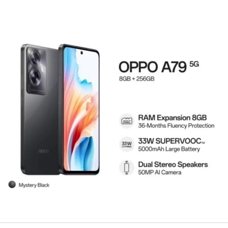 OPPO A79 5G RAM 8+8 256GB ORIGINAL GARANSI