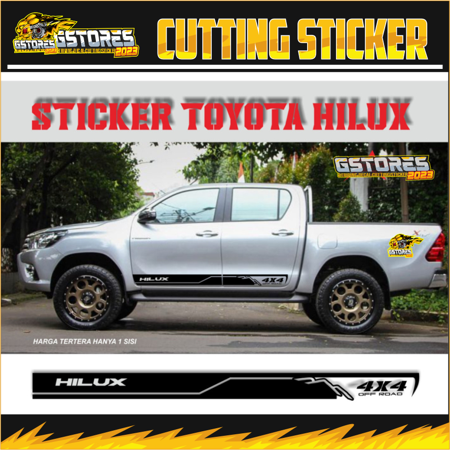 Sticker toyota Hilux 2022 2023 aksesories toyota hilux 2022 2023 GSTORES