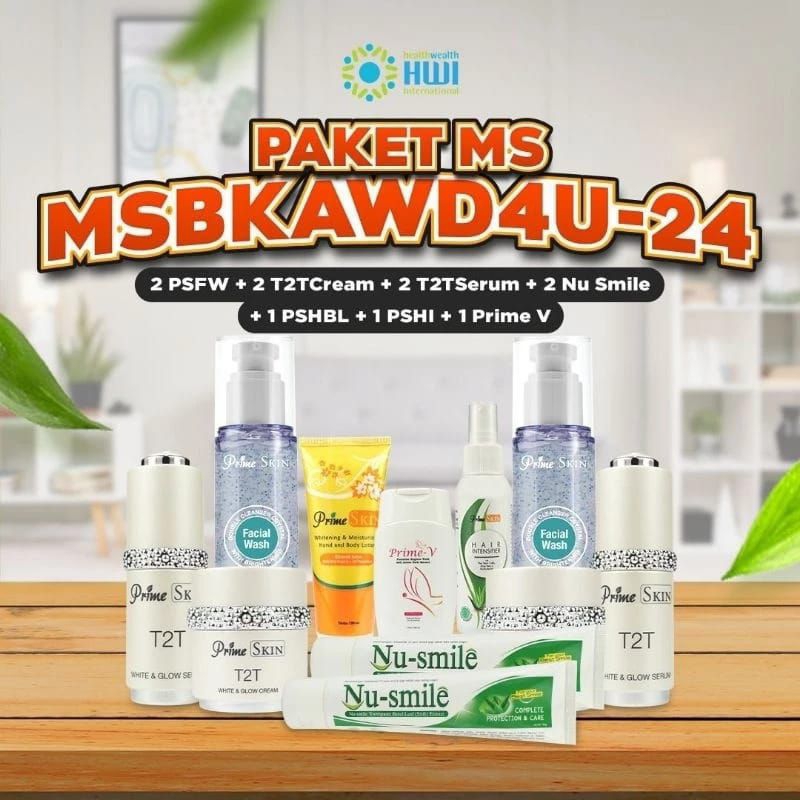 PAKET HEMAT PENDAFTARAN MS KECANTIKAN SUPER MURAH_2 facial wash_2 cream T2T_2 serum T2T_2 NU smile_1