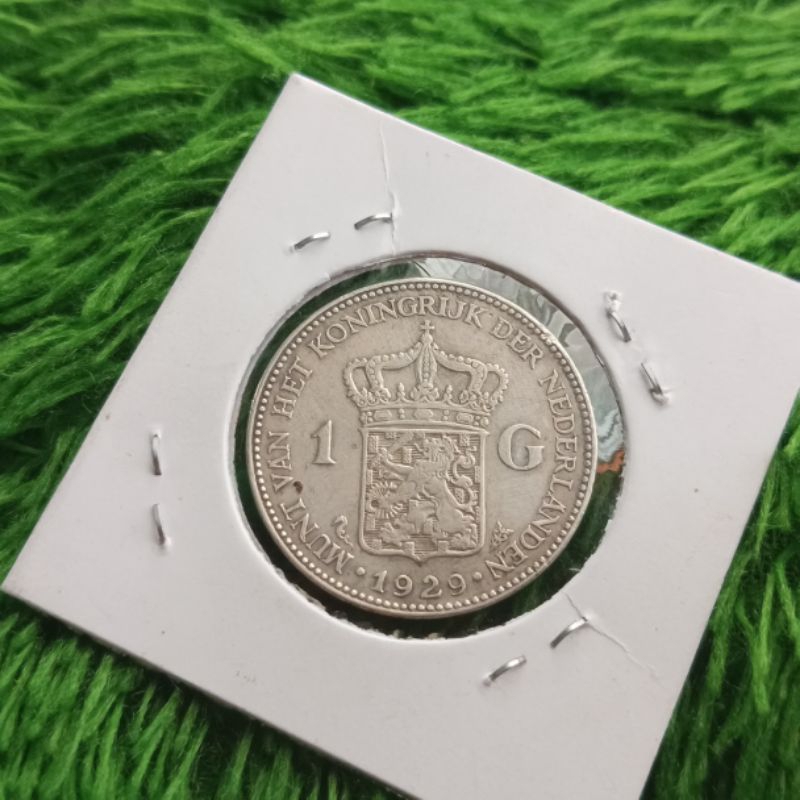 Koin 1 Gulden Wilhelmina 1929