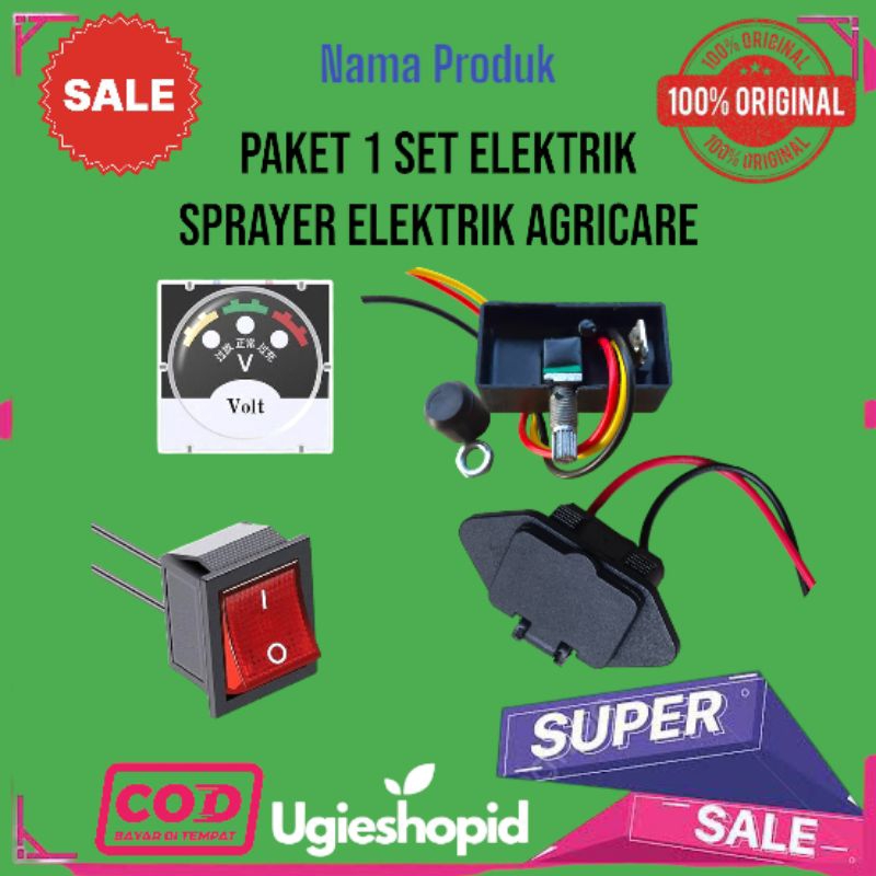 SPAREPART TENGKI ELEKTRIK - SET LENGKAP Sprayer Elektrik - Original Sprayer Agricare elektrik