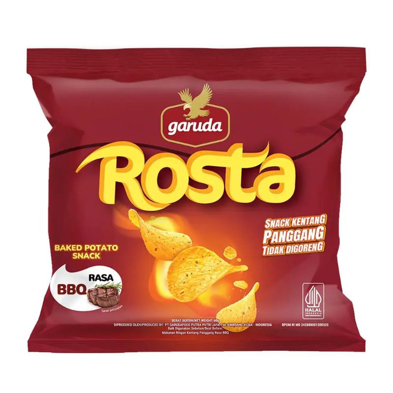 

Garuda Rosta Potato Snack BBQ 60gr