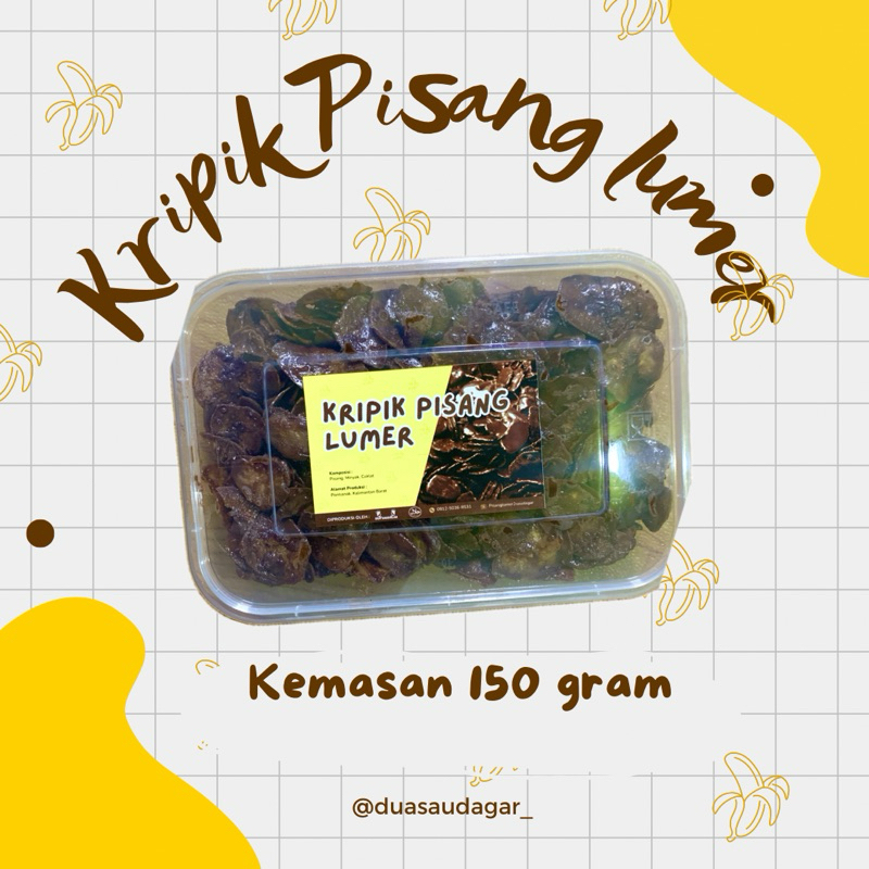 

Kripik Pisang Lumer | 150 gram | kripik pisang lumer dua saudagar