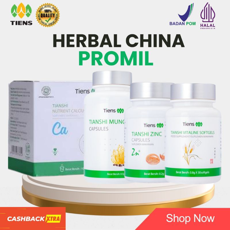 HERBAL CHINA PROMIL - TRADISIONAL CHINESE MEDICINE - FITOFARMAKA CHINA PROMIL ORIGINAL HALAL BPOM