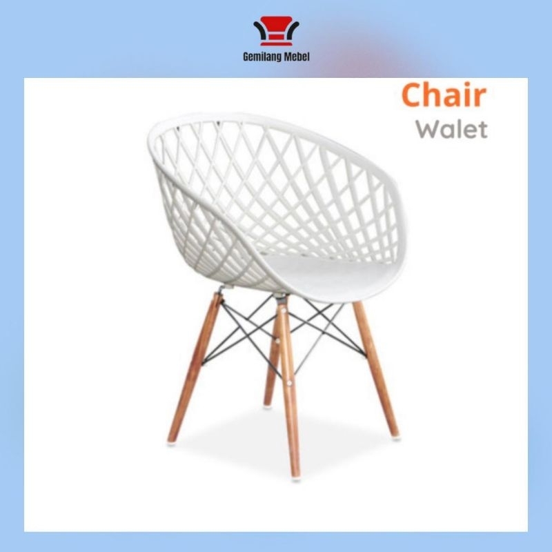Walet Chair | Kursi santai jaring | Kursi Tamu plastik | Kursi Cafe