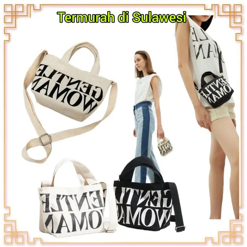 MAKASSAR - ToteBag Mini - Tas Gentle Woman Wanita - Tas Selempang Wanita - Tas Waniat
