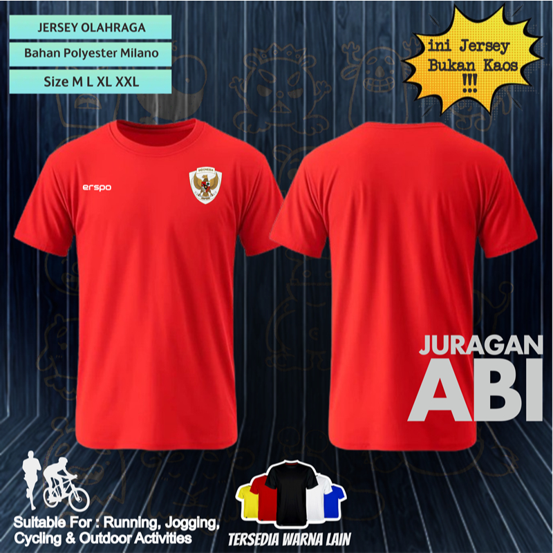 JERSEY ERSPO TIMNAS INDONESIA HOME AWAY GK TRAINING ASIAN WORLD CUP