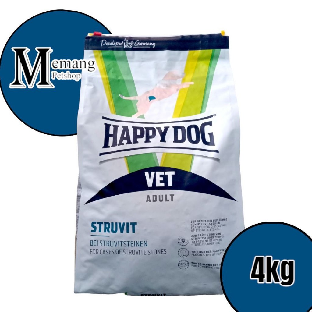 Happy Dog Vet Diet Struvit Urinary 4Kg - Makanan Anjing - Food