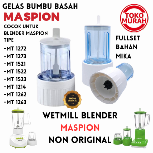 Wett Mill Blender/Gelas Bumbu Basah & Kering MASPION Fullset MT 1272/1273/1522/1523/DLL