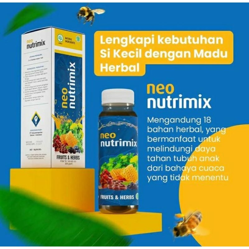 

NEO NUTRIMIX Madu Nutrisi Lengkap 1 Botol 330 Gram