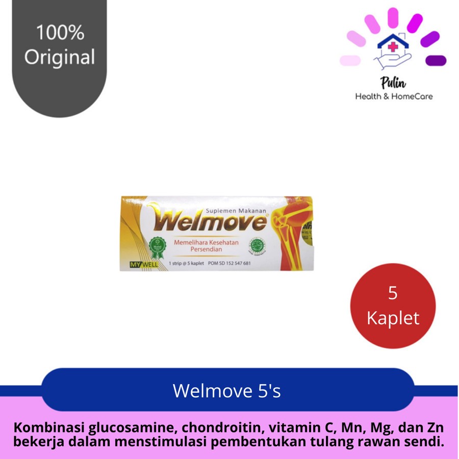 Welmove 5 Kaplet / Multivitamin & Mineral / Obat Nyeri Sendi