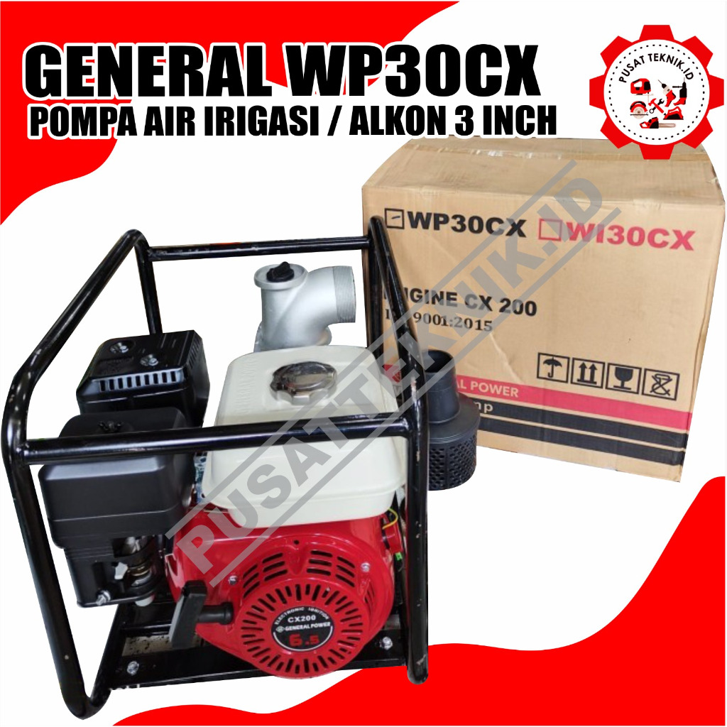 Waterpump GENERAL 3inch WP 30 CX-Mesin Irigasi GENERAL WP 30 CX 6.5HP