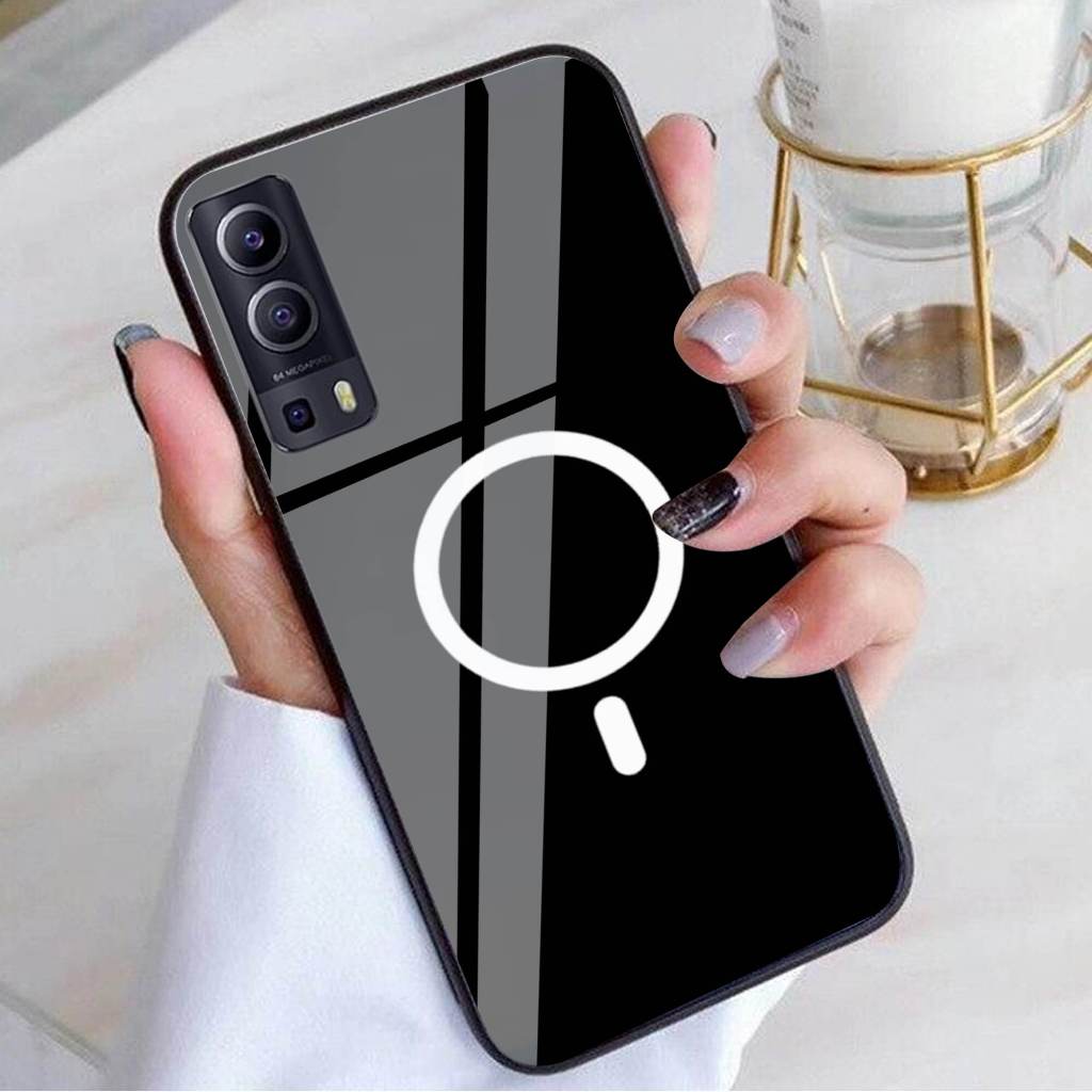 (Q69) Softcase Glass Kaca VIVO Y72 - VIVO Y52 TERBARU Case Hp Terbaru Anti Air TPU