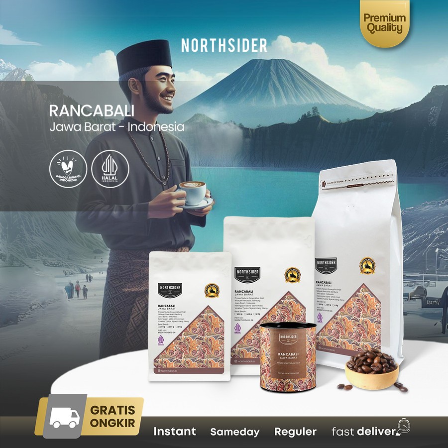 

Northsider Kopi arabika Rancabali Natural Aspergillus Koji coffee