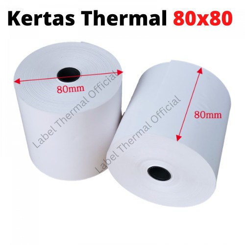 

Kertas Struk Thermal / Kertas Kasir 80x80 (khusus INSTAN) - 1 DUS ISI 50 ROLL