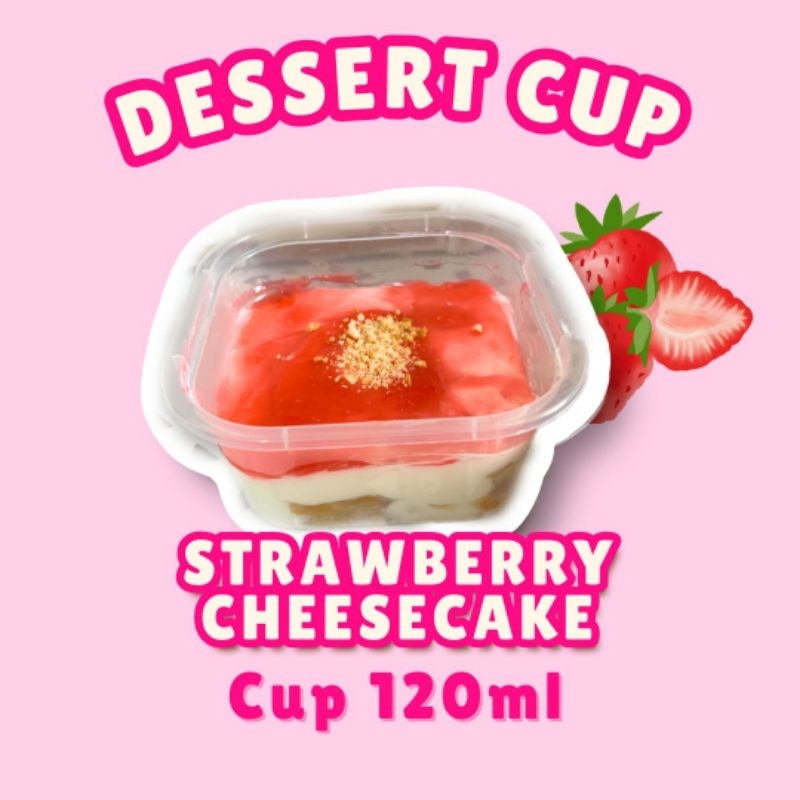 

Strawberry cheesecake dessert cup 120 ml