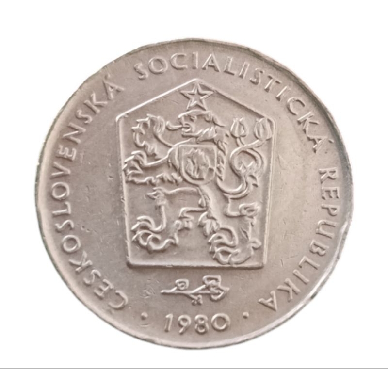 Koin asing 2 Korun Cekoslovakia 1980