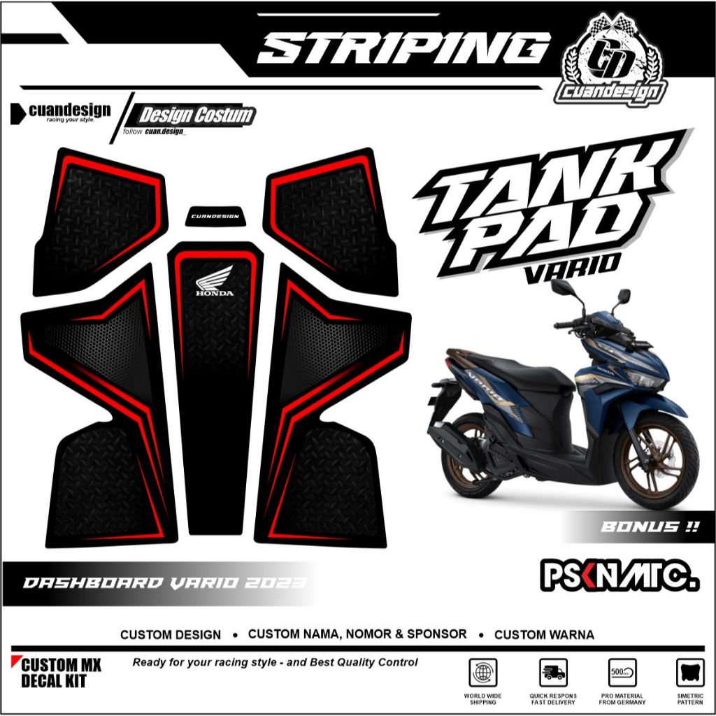 STICKER TANKPAD PELINDUNG DASHBOARD DECKPAD VARIO 125 NEW 2023 STICKER DASHBOARD MOTOR VARIO 2023