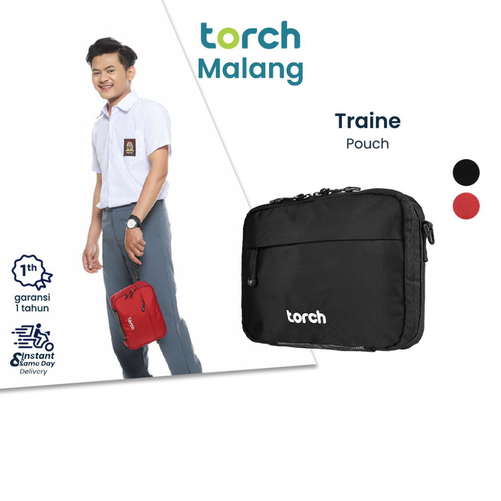 TORCH Traine Tas Selempang Pria Wanita Unisex Pouch Mini Anti Air Sekolah Kuliah Kerja