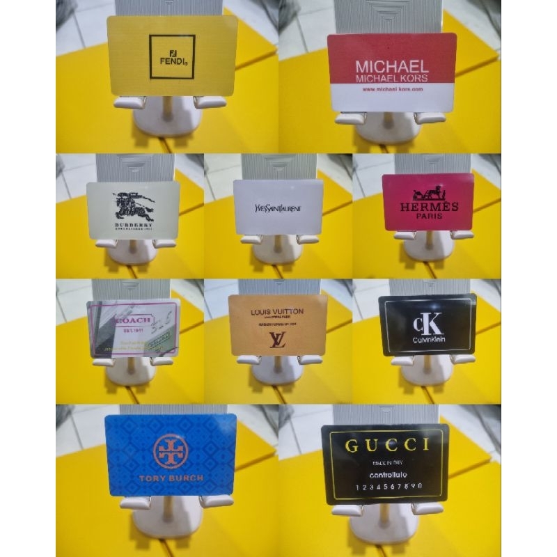 

Sertifikat Kartu Branded Tas Certificate Card