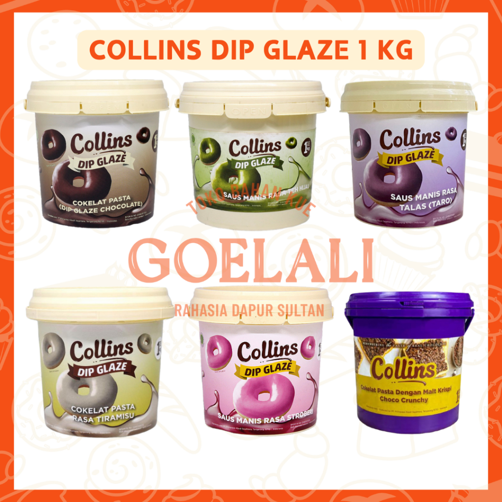 

COLLINS | Collins Choco Crunchy / Collins Dip Glaze All Variant 300 gr | 1 kg