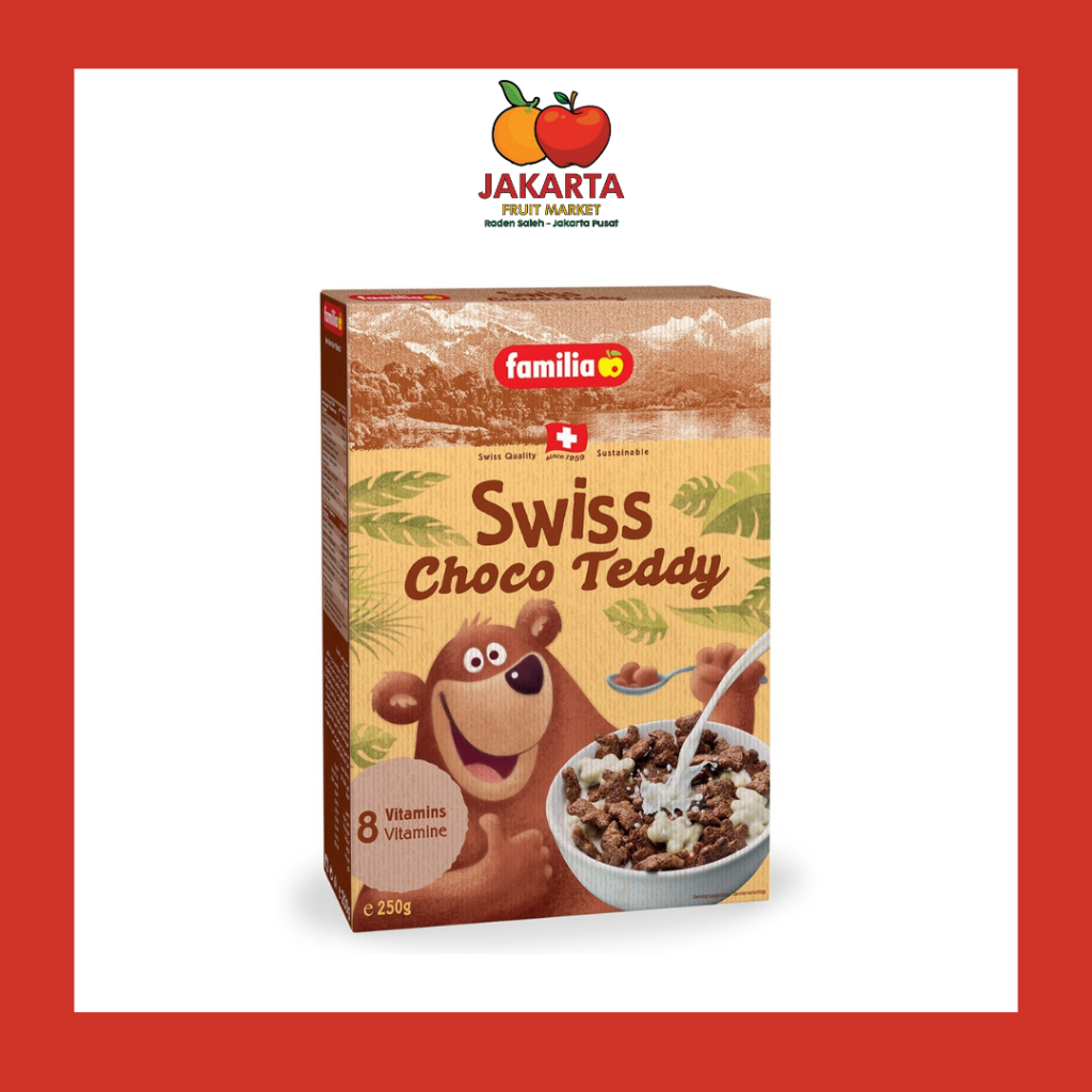 

FAMILIA SWISS CHOCO TEDDY CEREAL 250 GR / SEREAL COKELAT DENGAN SUSU / SEREAL SARAPAN