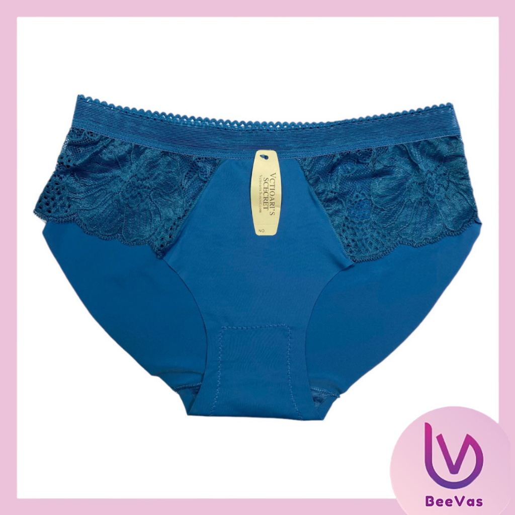 CUCI GUDANG CD8425 Celana Dalam Wanita Seamless Renda Bunga CD Bahan Satin Panties