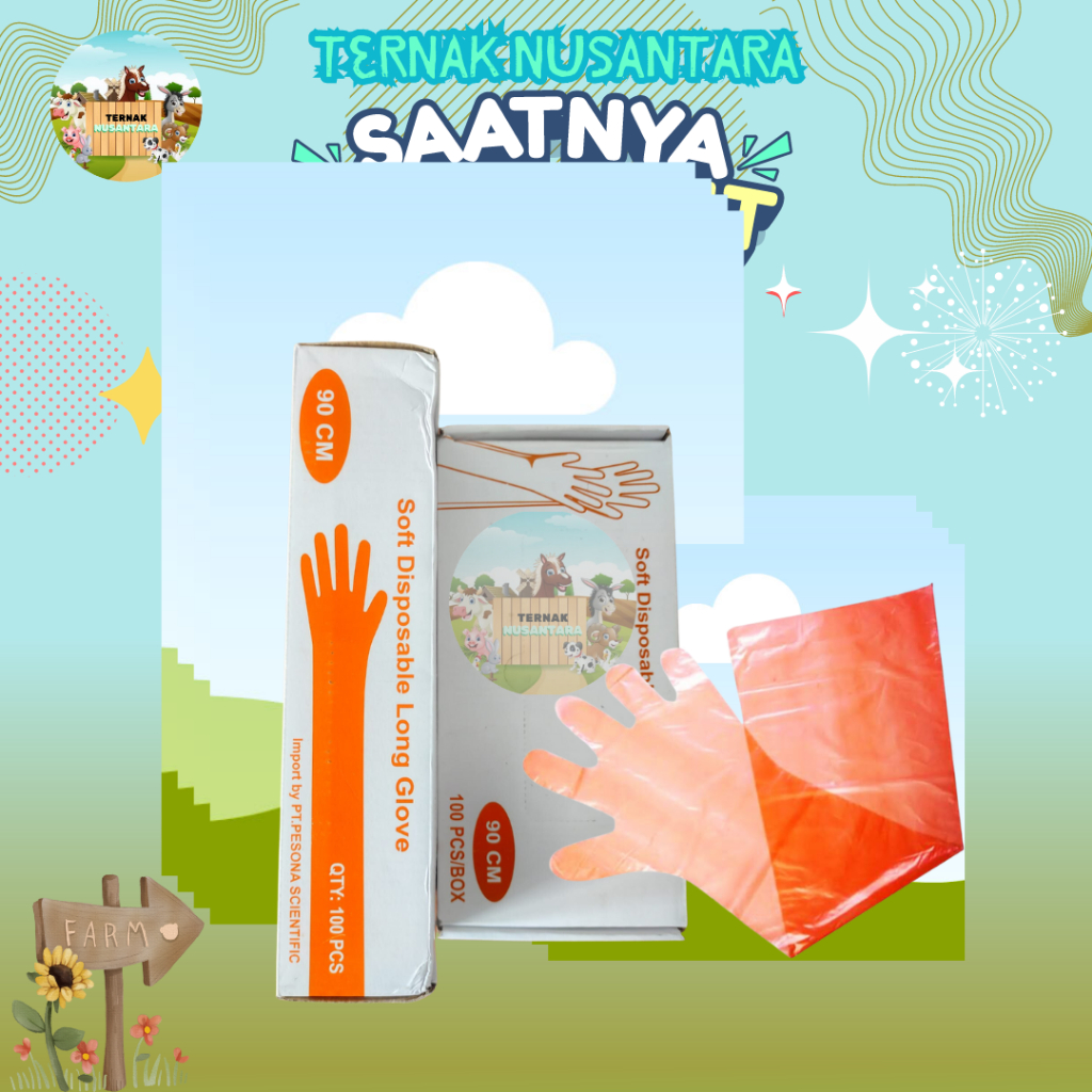 GLOVE IB ECER - Sarung Tangan IB 5 jari Halus dengan Panjang 90 cm
