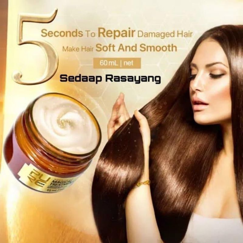 PURC Magical Treatment / coconut oil Mask Masker Keratin Rambut Rusak Jadi Lembut