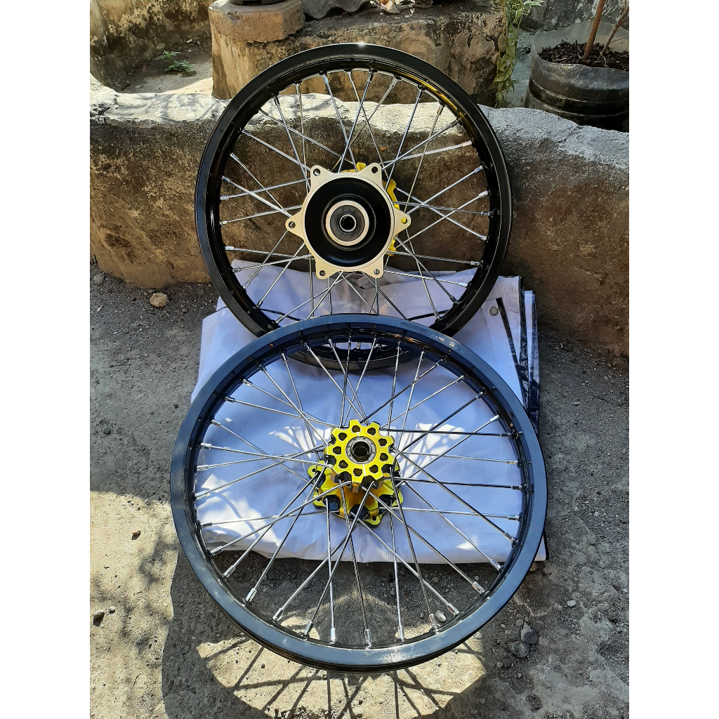 Velg Set Semi Cacing CRF 160/185 Roda Surex CRF Ring 17 Tanpa Ban