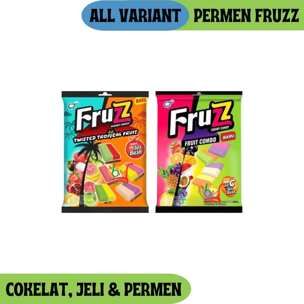 

Fruzz Permen Buah Fruit Combo & Tropical Chewy Candy