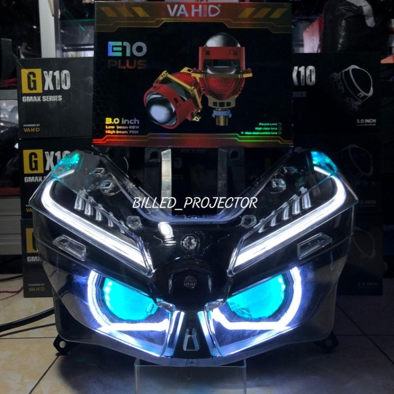 BILLED NEW VARIO 125 150 FULL SET REFLEKTOR CUSTOM BILLED VAHID E10+ 3 INCH 78 WATT