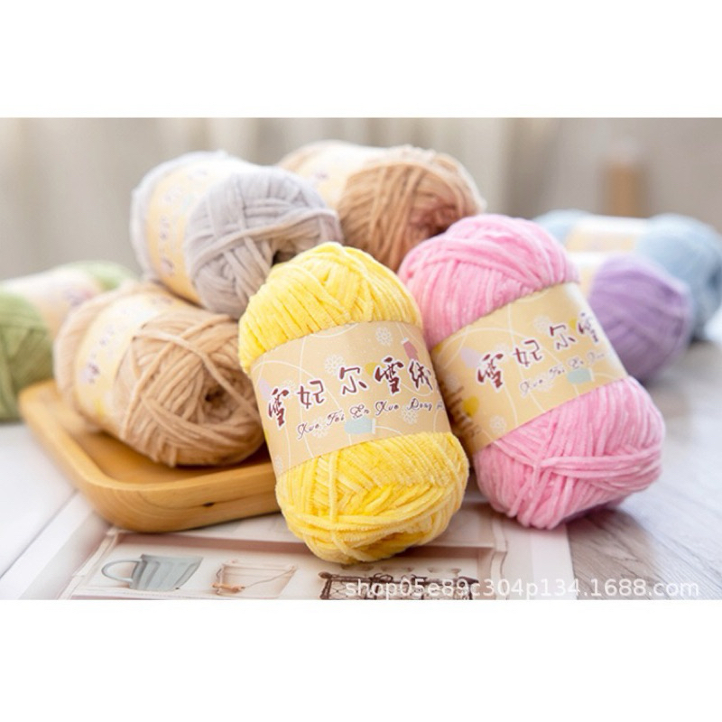 Xue Fei Er Thin Velvet Yarn Mini Velvet Yarn 40gr