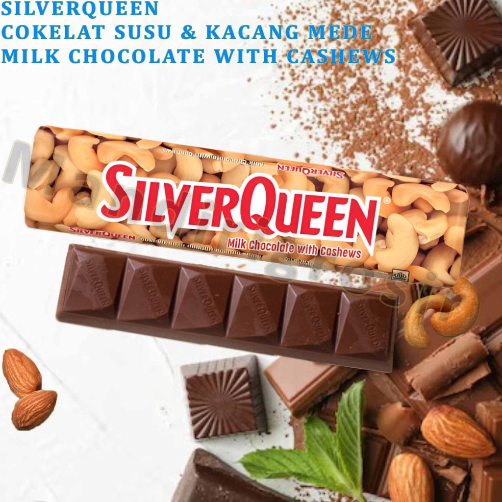 

Milk Chocolate Cashew * SilverQueen * Cokelat Susu & Kacang Mede * 22gr