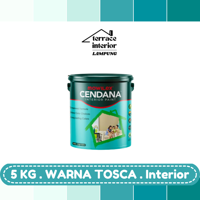 Cat Tembok Mowilex Cendana Interior Warna Tosca 5kg